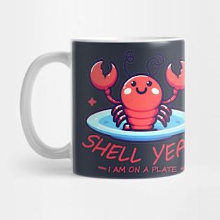 shell yeah i am on a plate Mug